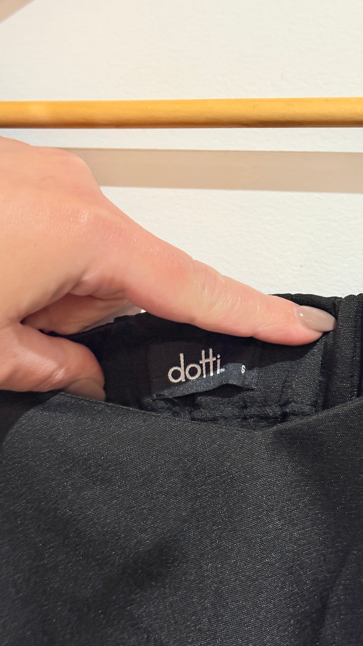 Dotti Black Cold Shoulder Strappy Top Size 6