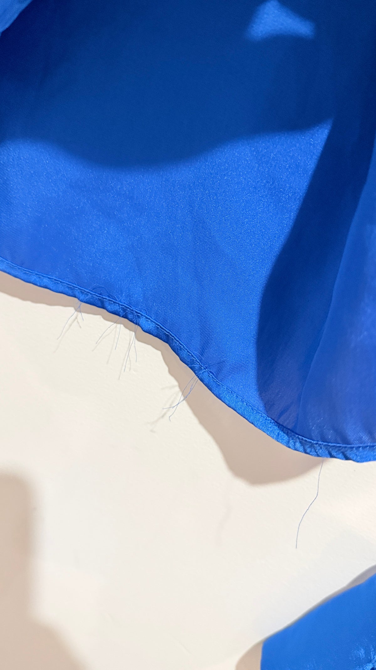 Glassons Cobalt Blue Satin Cropped Shirt Size 12