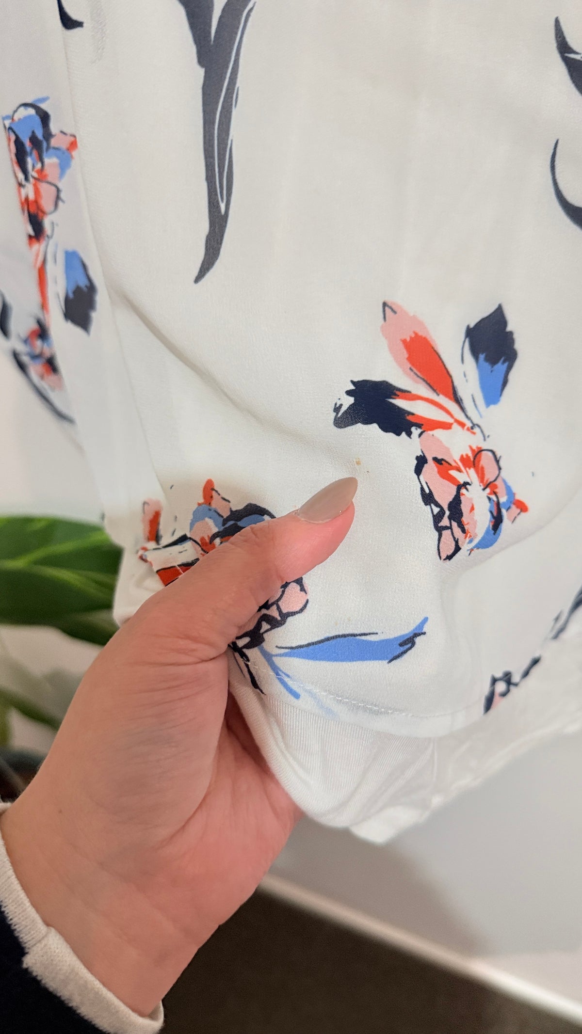 Capture White Floral Print Cold Shoulder Top