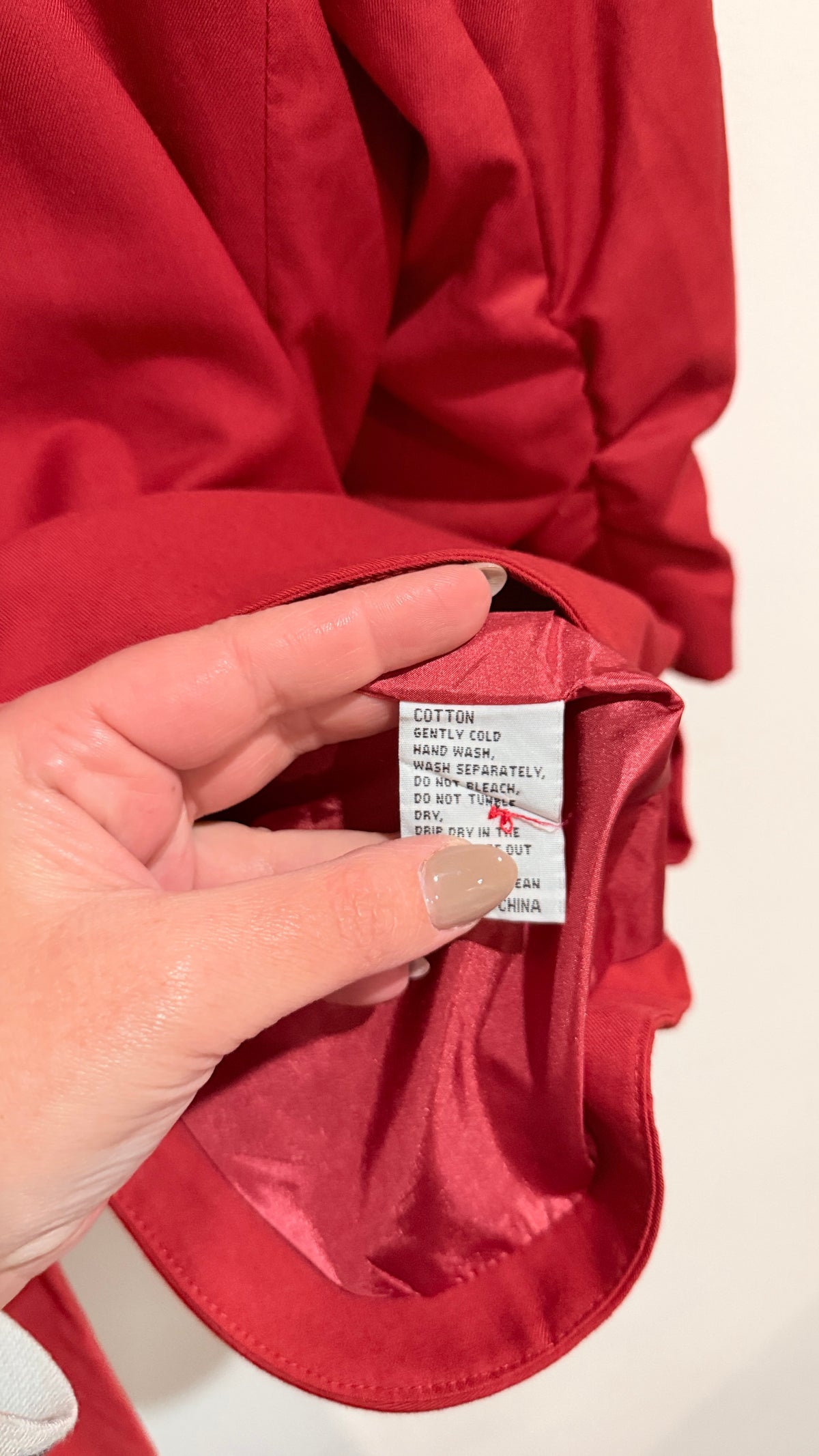 A Joy Red Ruched Sleeve Blazer Size 14