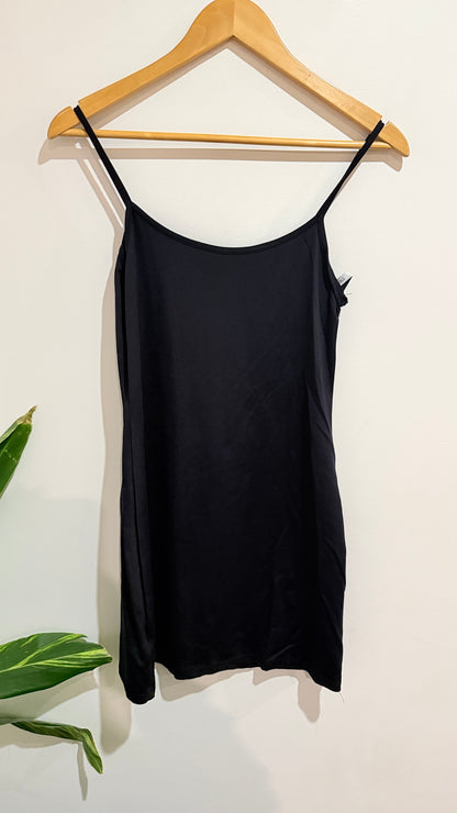 Max Essentials Black Strappy Slip Dress Size S