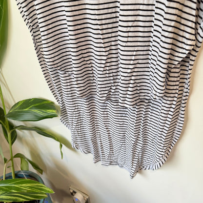 Decjuba Black and White Stripe T-Shirt Dress Size XS/S