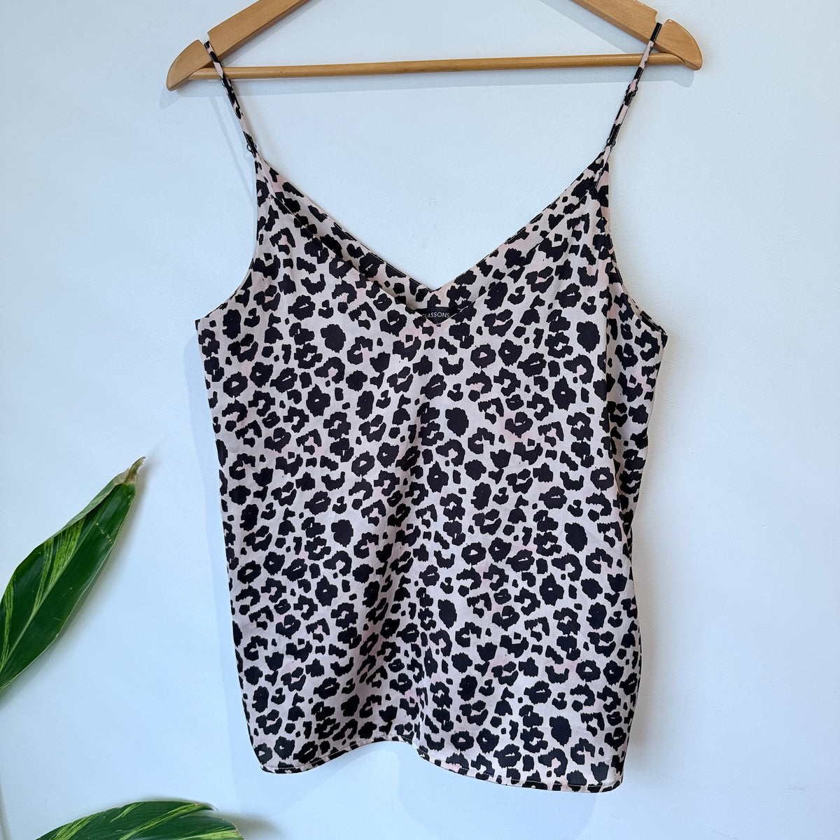 Glassons Pink Leopard Print Cami Size 8