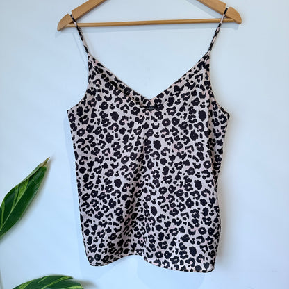 Glassons Pink Leopard Print Cami Size 8