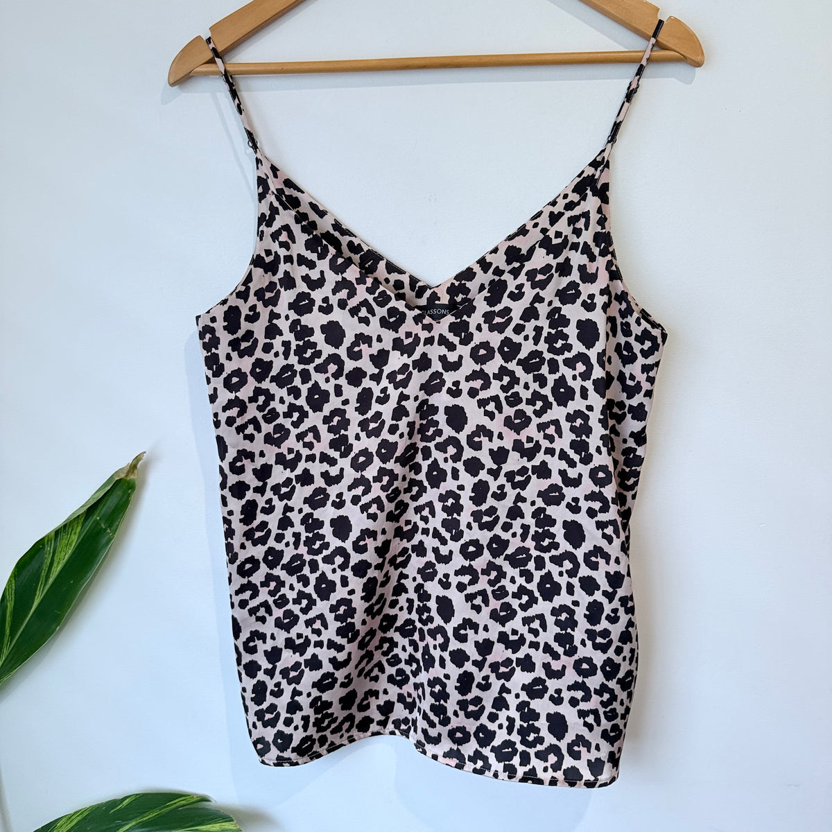 Glassons Pink Leopard Print Cami Size 8