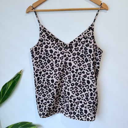 Glassons Pink Leopard Print Cami Size 8