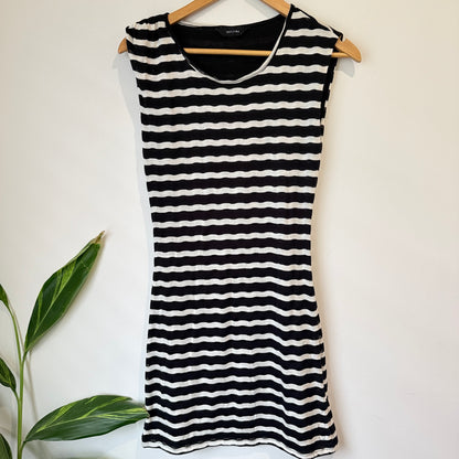 Decjuba Stripe Sleeveless Dress Size S
