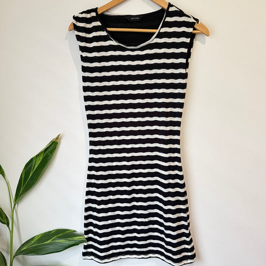 Decjuba Stripe Sleeveless Dress Size S