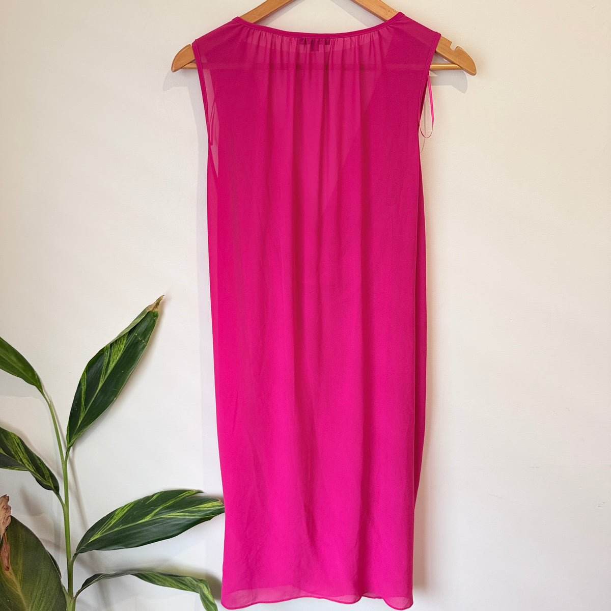 Storm Pink Draped Sleeveless Dress Size 8