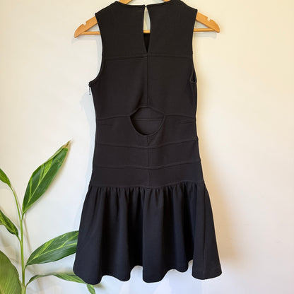 Country Road Black Textured Drop Waist Dress Size XS