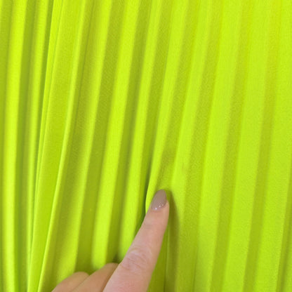 Decjuba Neon Pleated Midi Skirt Size L