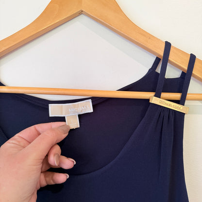 Michael Kors Navy Strappy Maxi Dress Size L