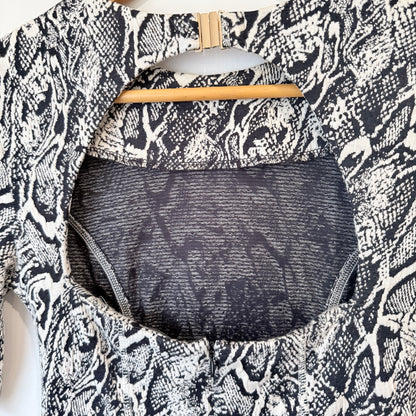 Ruby Black and White Snake Print Mini Dress Size 6