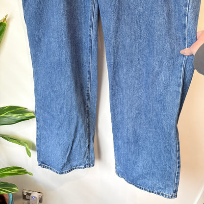 Glassons Mid Blue Wide Leg Jeans Size 16