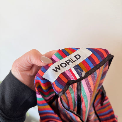 World Multicolour Stripe Saunter Trousers Size S