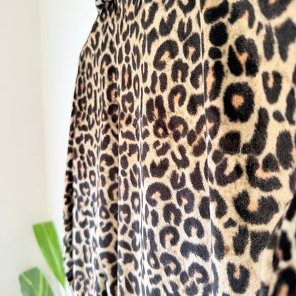 Jose Leopard Print Long Sleeve Shirt Size 14