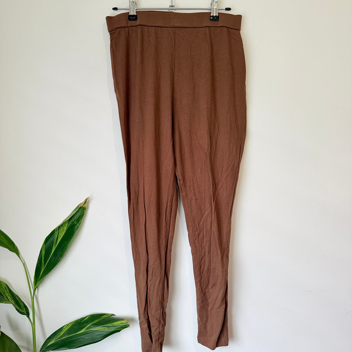 MRP Brown High Rise Pull On Pants Size L