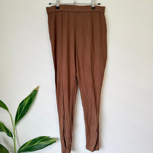 MRP Brown High Rise Pull On Pants Size L