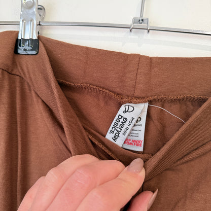 MRP Brown High Rise Pull On Pants Size L