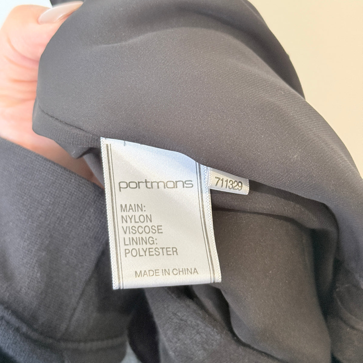 Portmans Black Tiered Ruffle Mini Skirt Size 8