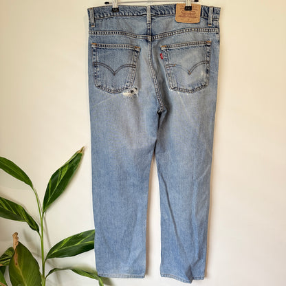 Levi's 607 Light Wash Straight Leg Jeans Size W34 L32