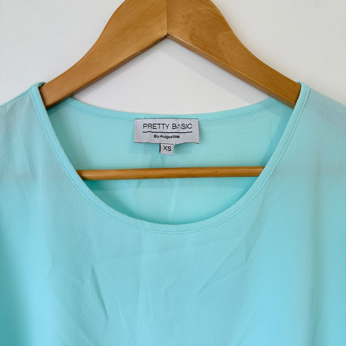 Pretty Basic by Augustine Aqua Cold Shoulder Top Size XS