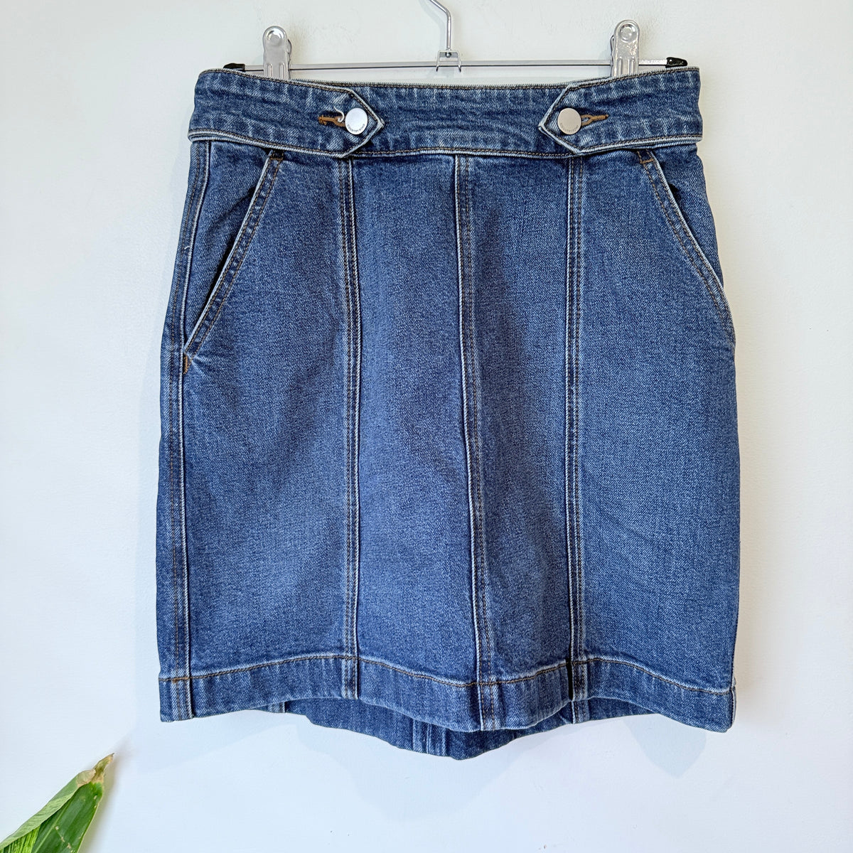 Country Road Blue Denim A-Line Skirt Size 6