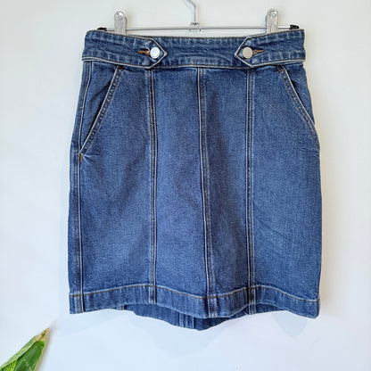 Country Road Blue Denim A-Line Skirt Size 6