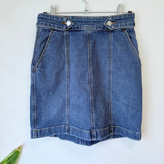 Country Road Blue Denim A-Line Skirt Size 6