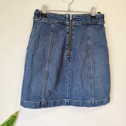 Country Road Blue Denim A-Line Skirt Size 6