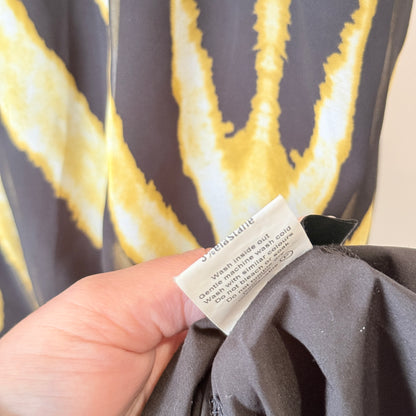 Augustine Black and Gold Tiger Print Maxi Dress Size S