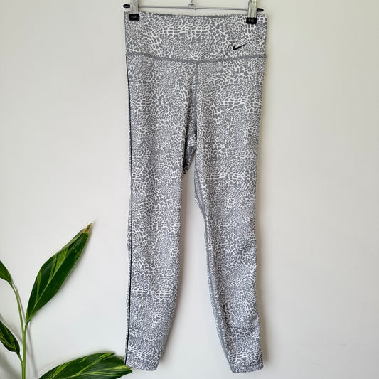 Nike Grey Animal Print Leggings Size S