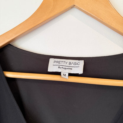 Pretty Basic by Augustine Black and Stripe Dress Size M