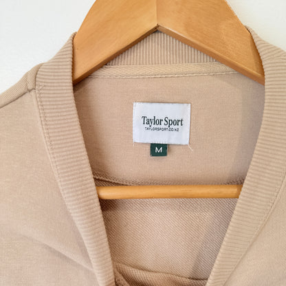 Taylor Sport Beige Cropped Sweatshirt Size M