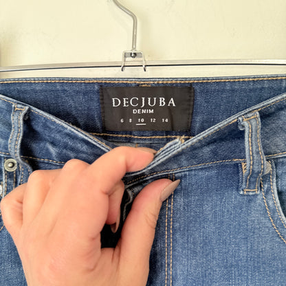 Decjuba Denim Mid Blue Skinny Jeans Size 10