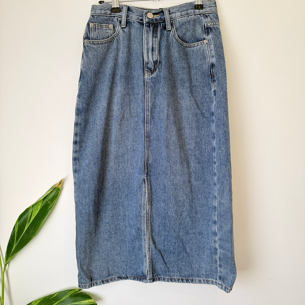 Mulvan Blue Denim Skirt Size M