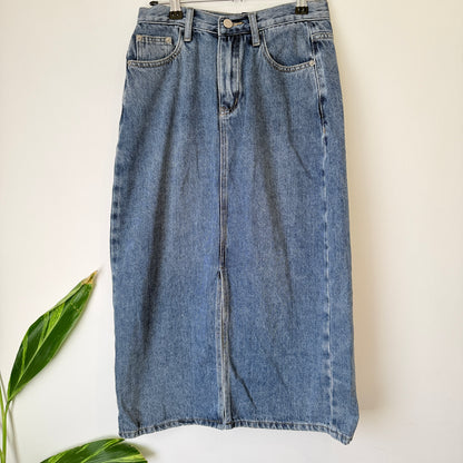 Mulvan Blue Denim Skirt Size M