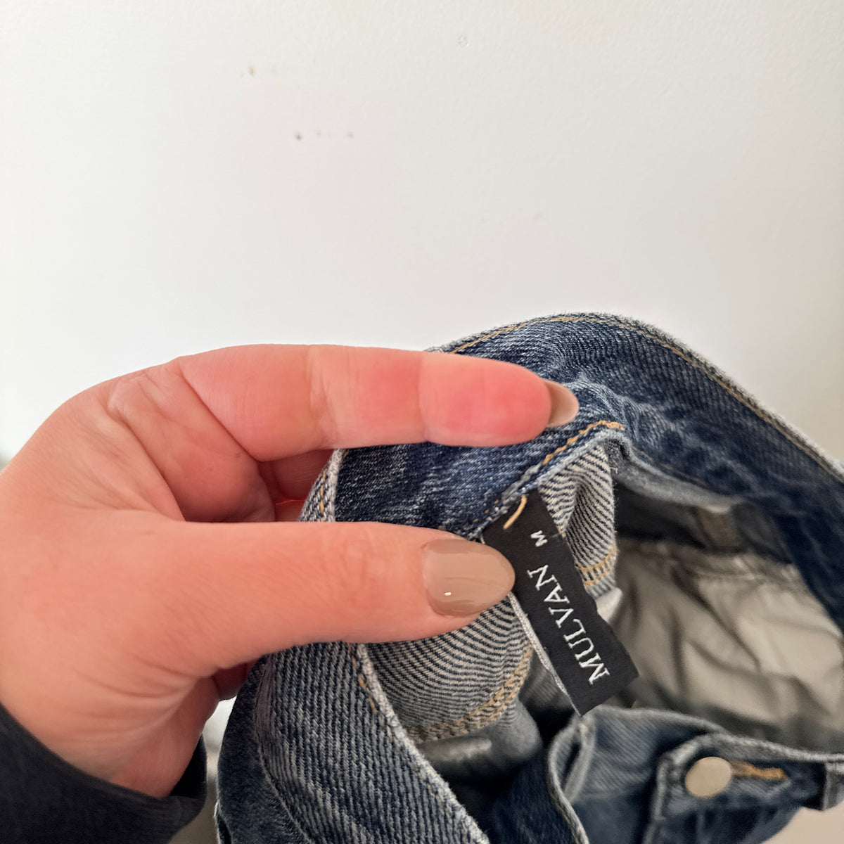 Mulvan Blue Denim Skirt Size M