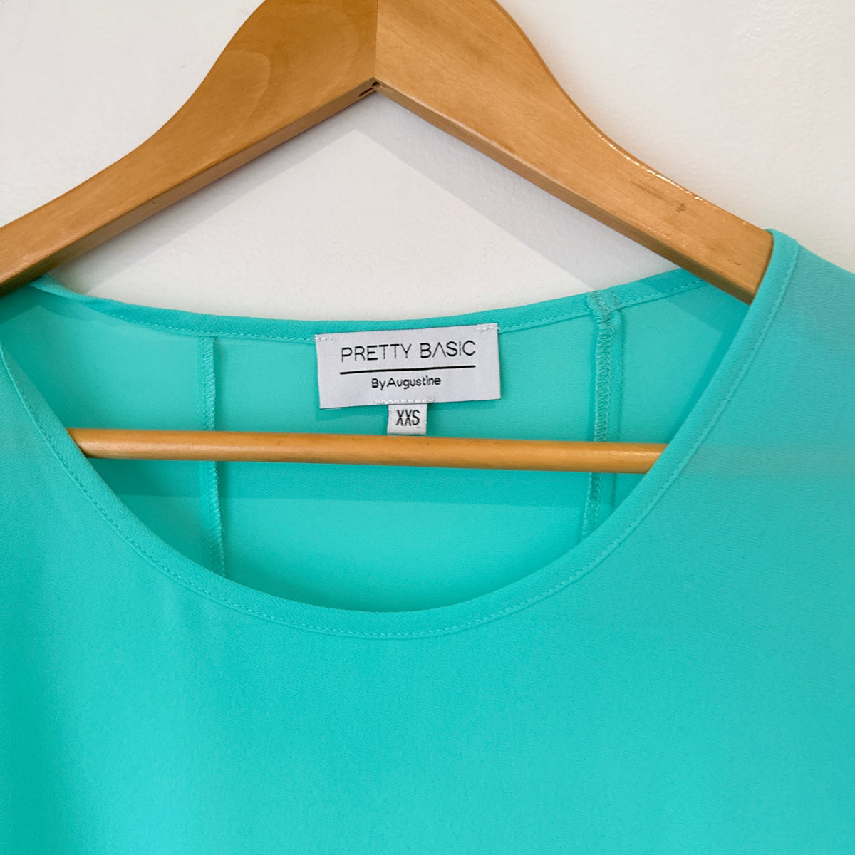 Pretty Basic by Augustine Turquoise Cap Sleeve Top Size XXS