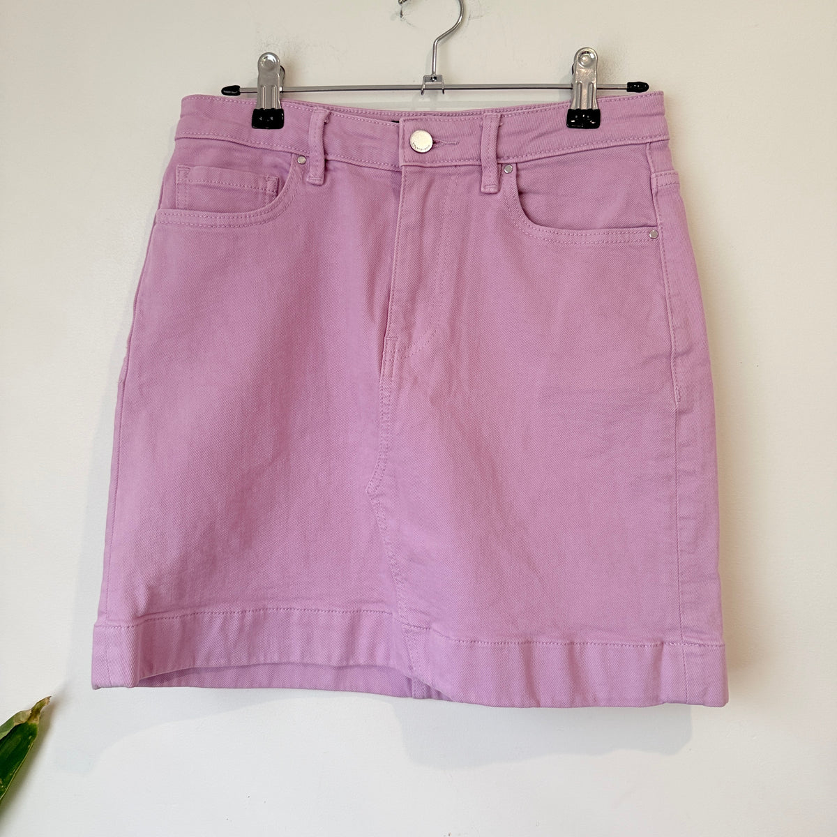 Country Road Lilac Denim Mini Skirt Size 8