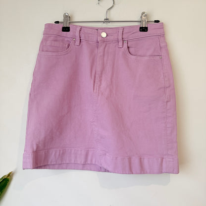 Country Road Lilac Denim Mini Skirt Size 8