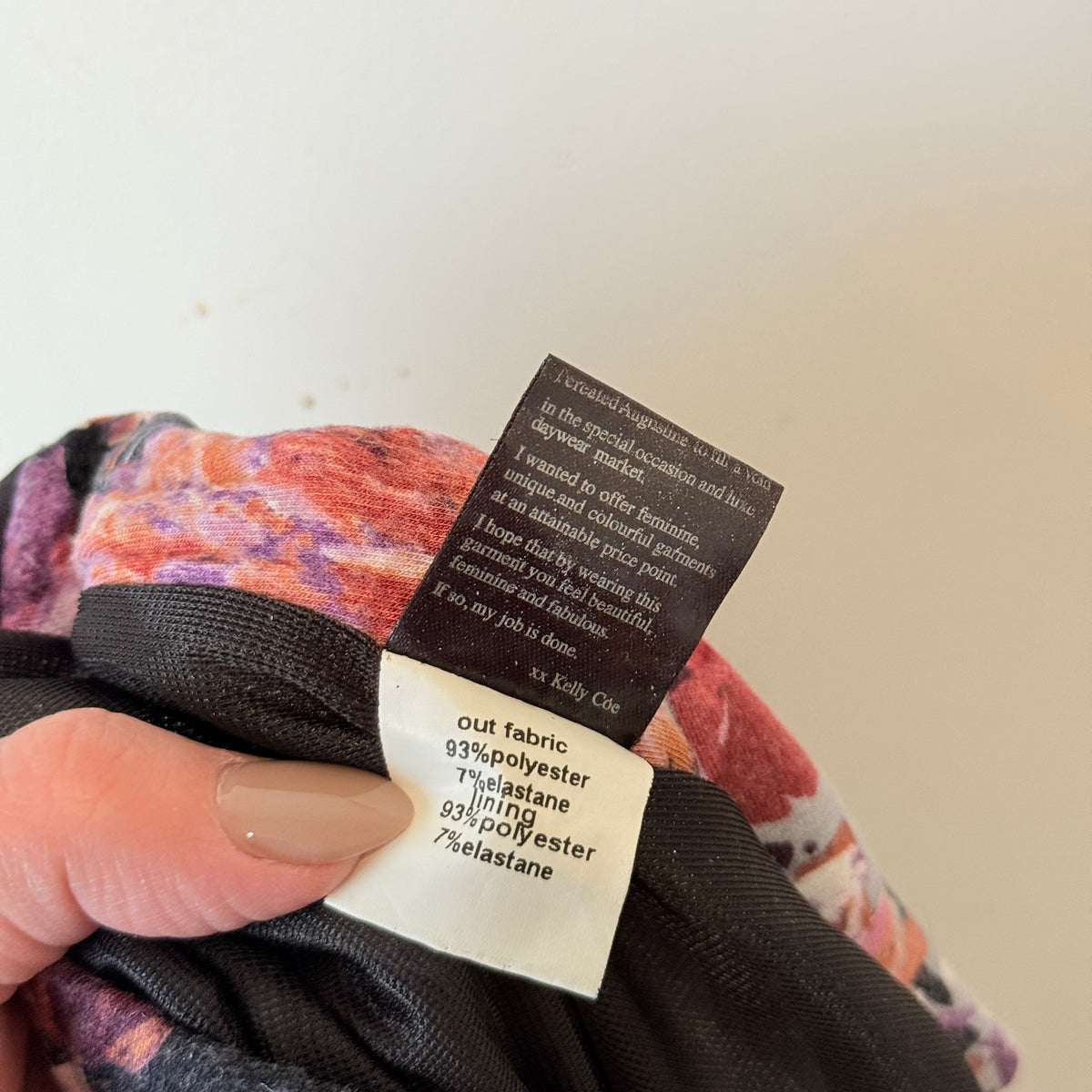 Augustine Charcoal Floral Print Skirt Size M