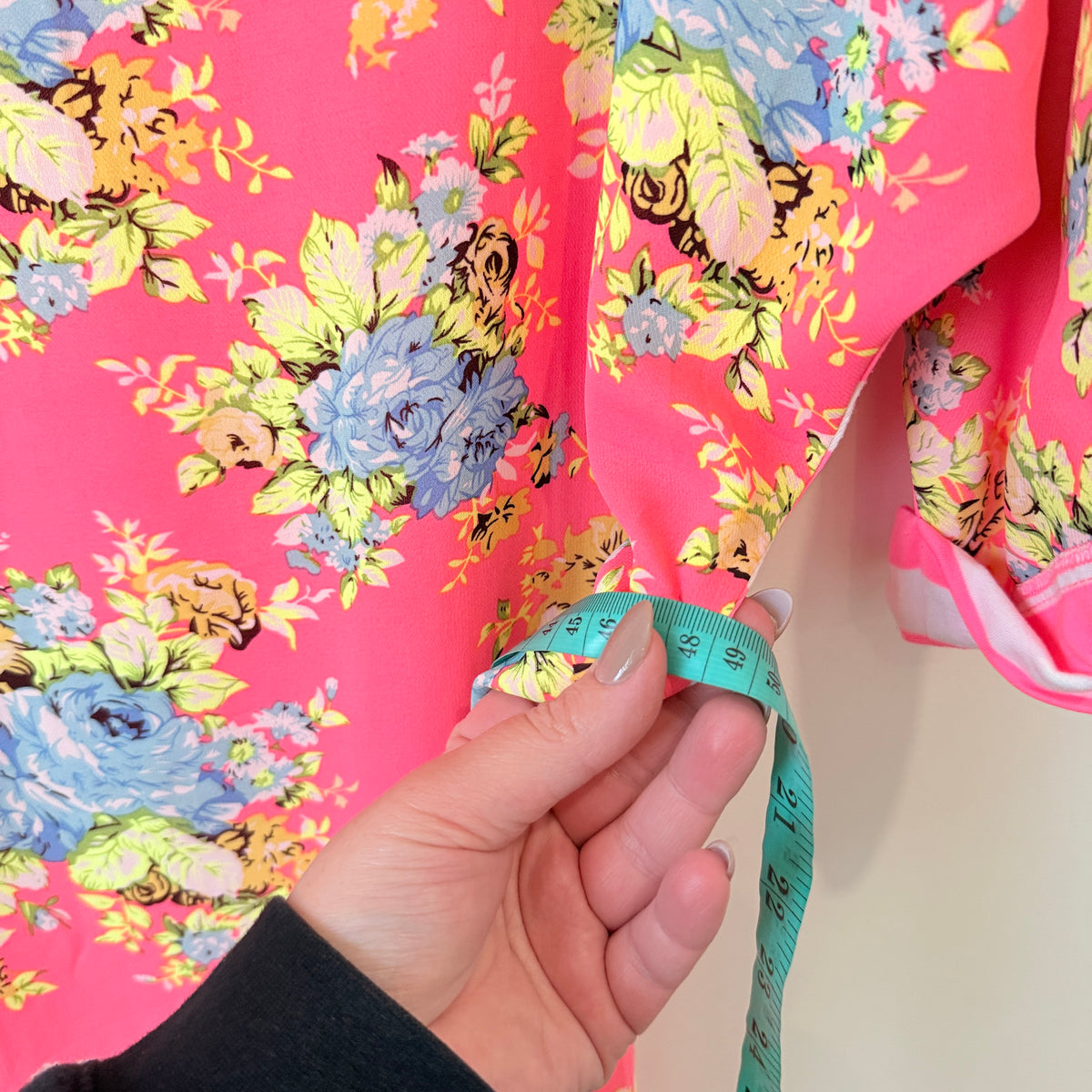Charlo Pink Floral and Stripe Print Tunic Dress