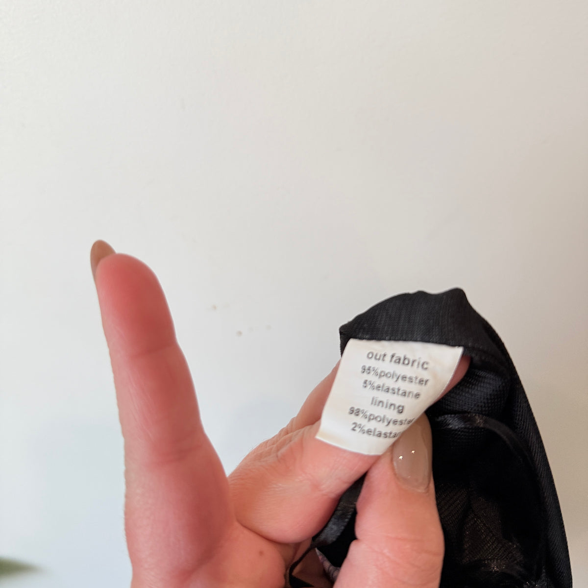Charlo Black Floral Print Skirt Size 8