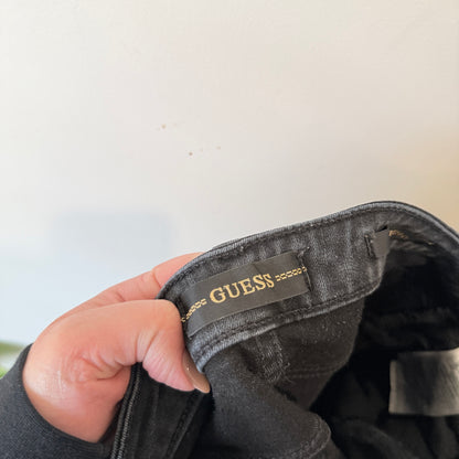 Guess Faded Black Power Skinny Jeans Size 30
