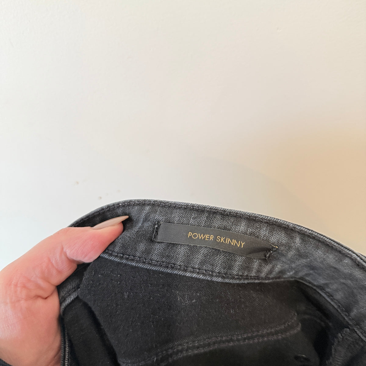 Guess Faded Black Power Skinny Jeans Size 30