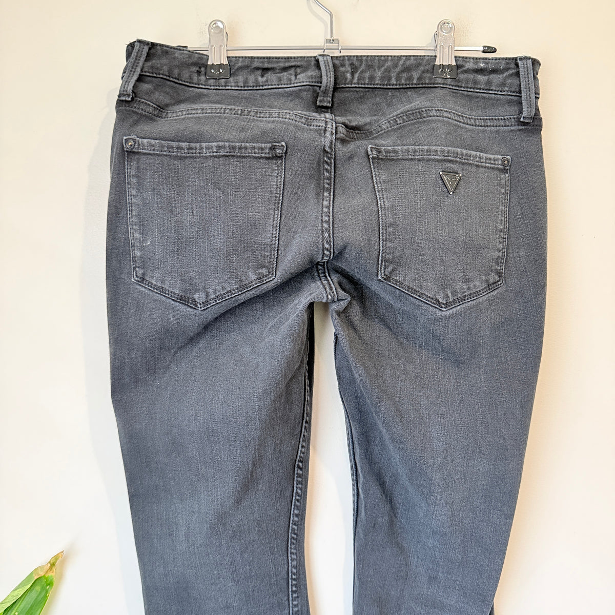 Guess Faded Black Power Skinny Jeans Size 30