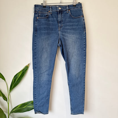 Topshop Moto Jamie Mid Blue Jeans Size W32 L30