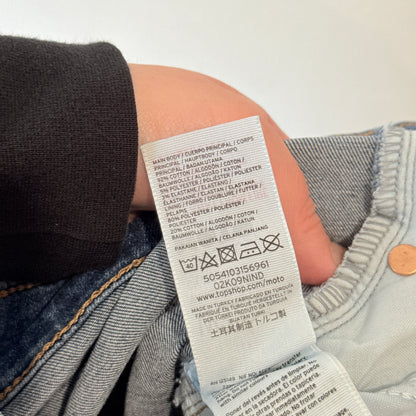 Topshop Moto Jamie Mid Blue Jeans Size W32 L30
