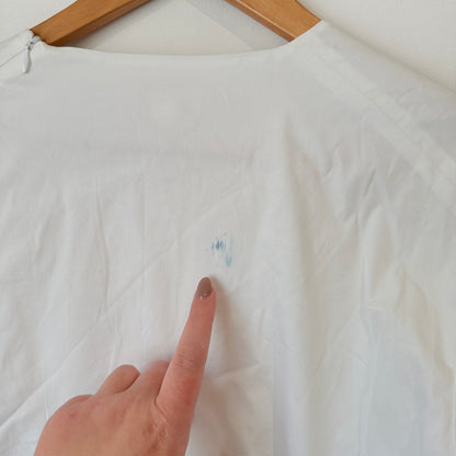 COS White Long Sleeve Top Size S